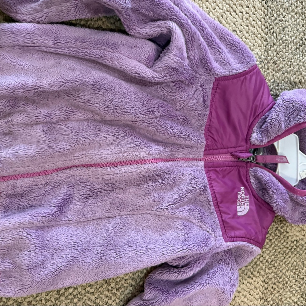 The North Face Magenta and Lavender Fleece Jacket